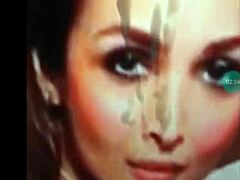 Skitten Malaika: Stor kuk ansiktsbehandling med en cum tribute