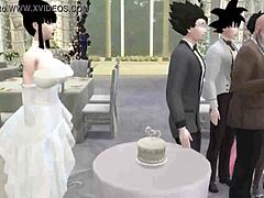יום החתונה של גוקוס הופך לפראי עם אישה בוגדת וסצנת הנטאי שובבה