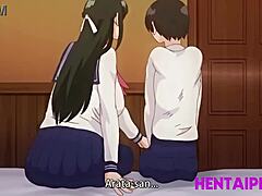 Mature teacher seduces her innocent student in a steamy hentai encounter