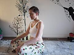 Brunette MILF teaches fetish yoga lessons