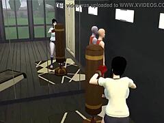 Zdradzająca żona Chichi otrzymuje trening analny od mistrza Roshiego w hentai 3D