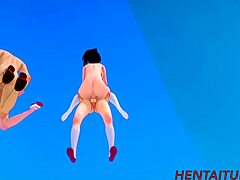 Bakugou Katsuki och Todoroki Shoto går samman i en vild 3D hentai-animation