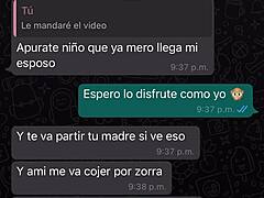 Câmera escondida captura um bate-papo safado no WhatsApp com a mãe de seus amigos