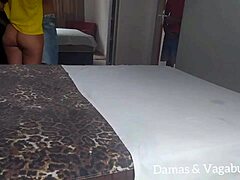 Pricila Diabinha, the wife, instructs her husband Leo Ogro on cuckoldism and performs oral sex on him