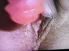 Amateur wife enjoys rough dildo fucking in homemade video