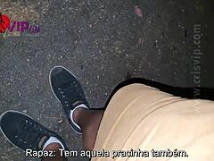 Sexo público con una milf en un aparcamiento - Cristina Almeida