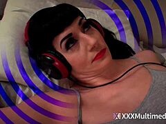Aiden Valentine and Nyxone's steamy encounter with stepmom in a fetish video