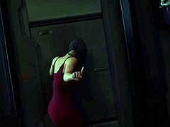 Ada Wong, una mujer malvada residente, se complace con un pene afortunado y recibe un creampie en este vídeo hentai 4k