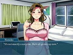 MILF wife gets dominated by a huge black cock in visual novel