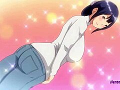 Anime hentai sexy com uma milf de bunda grande e um garoto jovem
