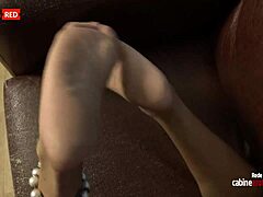 Бианка Налди прави секс с крака на фетишист и мастурбира пениса му с краката си