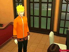 La madura ama de casa Hinata disfruta de una noche salvaje con su hijastro Naruto
