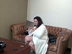Big-titted Mia Marks stars in a college casting couch video