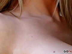 Busty blonde MILF shows off her amazing oral skills in a steamy video