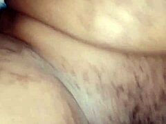 Big black cock penetrates my tight hole while massaging a gorgeous grandma