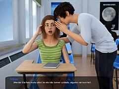 Teen petite aime le jeu de rôle VR avec sa belle-soeur et son vibromasseur
