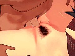 Azgın anime bebeği Cass Hamada, meme işi, ayak işi ve seks sırasında zevkten inliyor