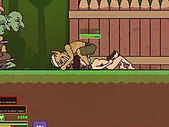 Hentai-Spiele-Gameplay-P3 - Nackte Überlebende kämpft sich durch Goblins und wird hart gefickt