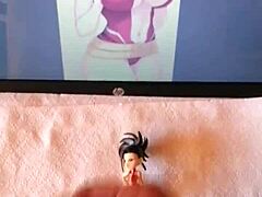 Una figura cosplay japonesa es follada en una animación hentai