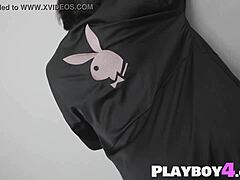 Svart MILF med perfekt rumpe Ana Foxxx masturberer for Playboy