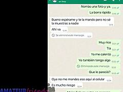 MILF-ul latină se masturbează în camera web pe WhatsApp cu sora vitregă