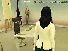 Neste vídeo Hentai, a noiva desfruta de uma experiência de traição com o parceiro de troca da irmã casada e tem seus peitos e bunda fodidos com força