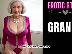 Zralá žena si představuje sexuální fantazie se svou vnučkou