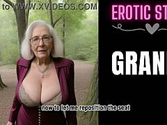 Erotic audio only with big tit MILF and young guy